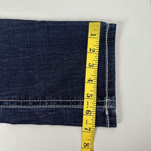 DayTrip Jeans Women 26 Blue Virgo Crop Straight Casual Midrise Relaxed Stretch - Picture 13 of 14
